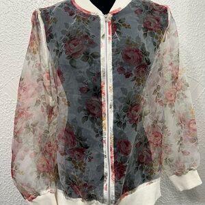 Floral Sheer Women's Jacket